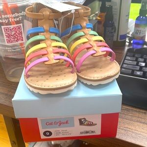 Brand new, never worn toddler size 9 sandals